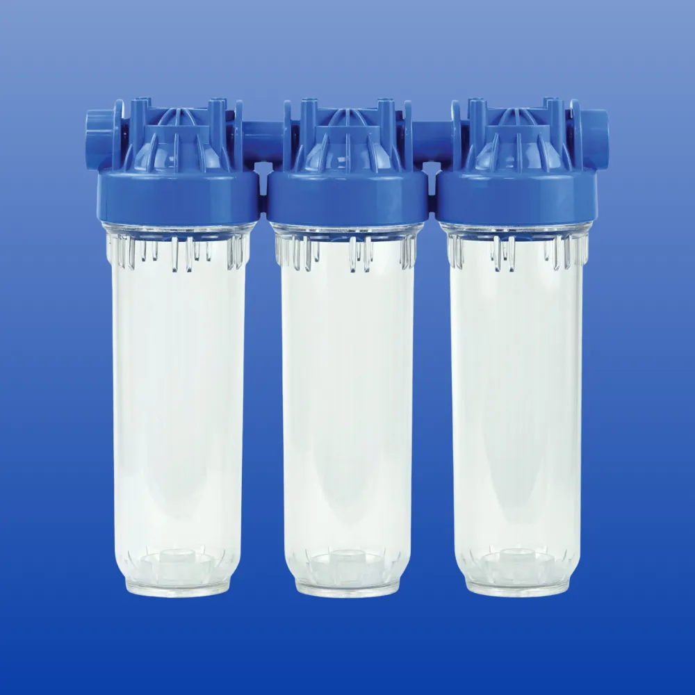 10" Triplex-Üçlü Plastik Filtre Kapları